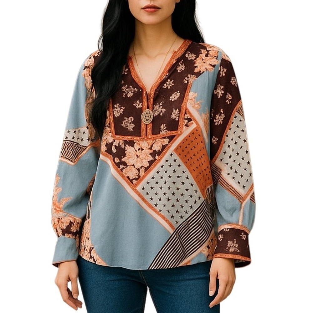 Johnny Was Roslyn Toni blouse/tunic